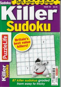 Puzzler Killer Sudoku Magazine Subscrição - Revistas em Ingles