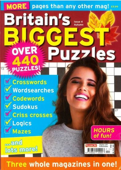 Britains Biggest Puzzles Magazine