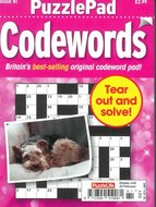 Puzzlelife PuzzlePad Codewords Magazine